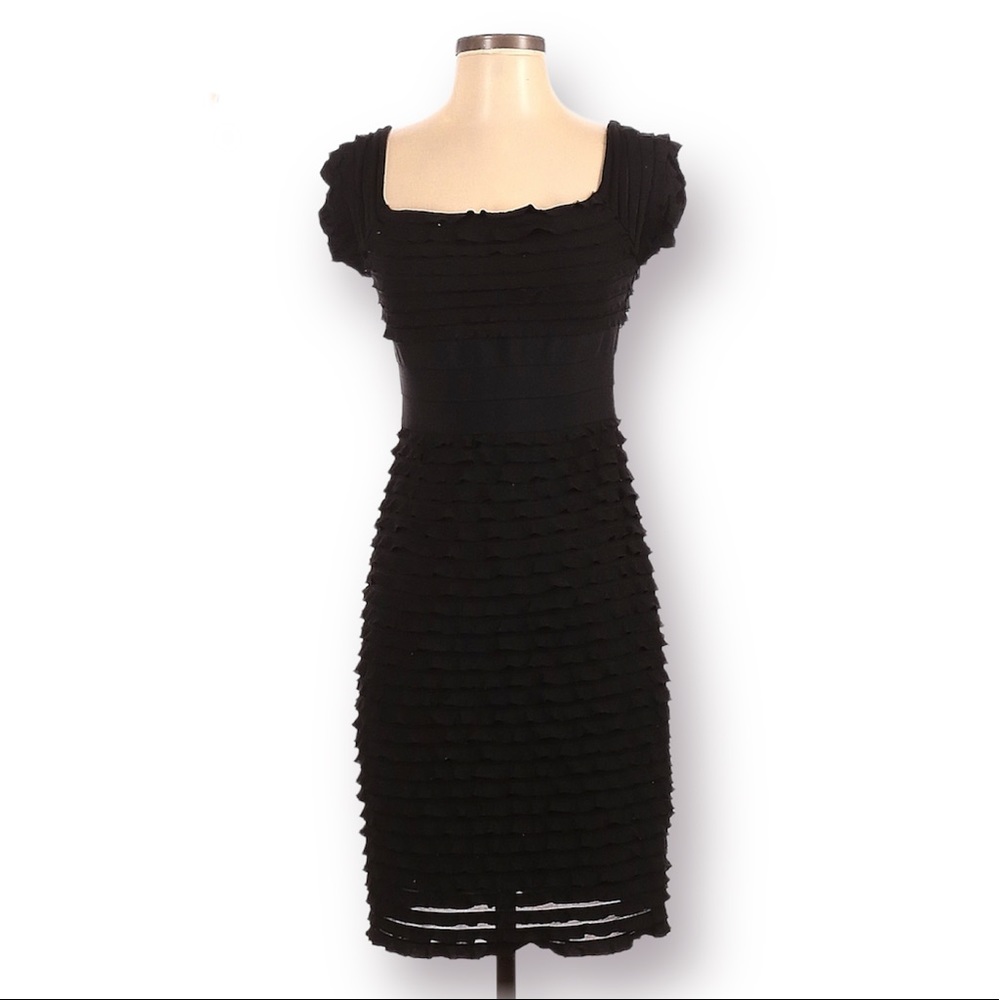 MAX STUDIO Black Sheath Mini Dress Women Size Small